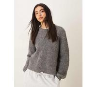 JDY - Maglione grigio testurizzato-Verde XL