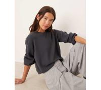 JDY - Maglione minimal girocollo antracite-Grigio 2XL