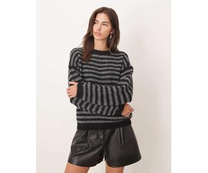 JDY - Maglione operato nero a righe XS