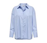 JdY Mio L/S Lurex Loose Shirt Wvn, Blu Chambray., XL