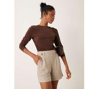 JDY - Pantaloncini in jersey beige in coordinato-Neutro XL