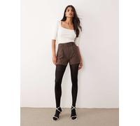 JDY - Pantaloncini marrone cioccolato con bottoni XS