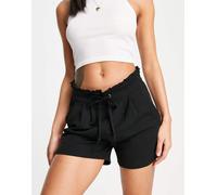 JDY - Pantaloncini sartoriali a vita alta neri-Nero XL