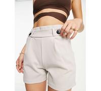 JDY - Pantaloncini sartoriali grigi con bottoni-Grigio M