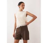 JDY - Pantaloncini sartoriali marroni-Marrone XS