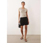 JDY - Pantaloncini sartoriali neri-Nero S