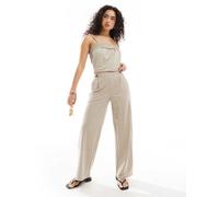 JDY Pantaloni con pieghe 'JDYBirdie Geggo' talpa, Taglia 40