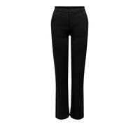 JDY - Pantaloni casual dritti neri-Nero XL L30