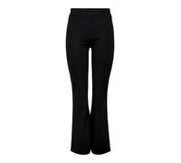 Pantaloni Eleganti Donna a Vita Alta Culotte Svasati Negozio Lavoro Chino Svasato JDYPRETTY, Colore:Nero, Taglia:XL / 34L, Lunghezza della Gamba:L34