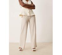 JDY - Pantaloni sartoriali a fondo ampio beige-Bianco M L32