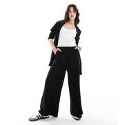 JDY - Pantaloni sartoriali a fondo ampio neri in coordinato-Nero M L34