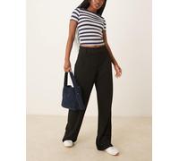 JDY - Pantaloni sartoriali a fondo ampio neri-Nero XS