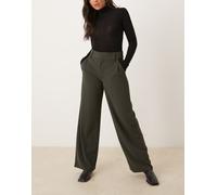 JDY - Pantaloni sartoriali con fondo ampio verde scuro 2XL L32