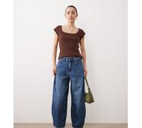 JDY Petite - Susie - Jeans bombati a vita medio alta blu medio ML28