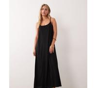 JDY Petite - Vestito lungo nero con laccetti sul retro M