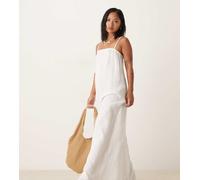 JDY Petite - Vestito lungo senza maniche testurizzato bianco sporco XS