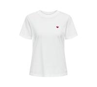 JDY Maglietta 'JDYPISA' rosso / bianco, Taglia XS