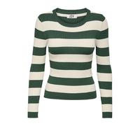 JDY Pullover 'JDYPlum' crema / verde, Taglia M