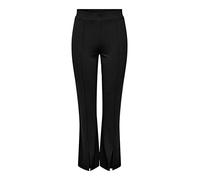 JDY Pretty Flare Slit Pantaloni Jrs Noos, Nero, L Donna