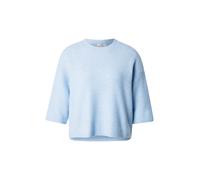 JDY - Maglione lavorato a maniche corte in misto lana azzurro-Blu S
