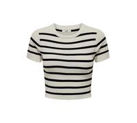 JDY Pullover 'JDYCIRKELINE' nero / bianco, Taglia XL