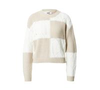 JDY Pullover 'JDYJusty' greige / bianco Donna JDY XL greige / bianco