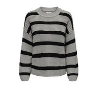 JDY Pullover 'JDYJusty' grigio / nero Donna JDY M grigio / nero