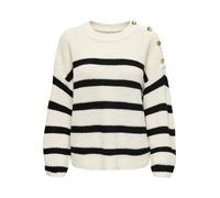 JDY Pullover 'JDYJusty' nero / guscio d'uovo Donna - PROMO - Pullover e cardigan - Maglioni - Pullover a maglia fine JDY L