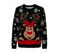 JDY Pullover 'JDYLUCIA' marrone / rosso / nero / bianco Donna JDY XS marrone / rosso / nero / bianco