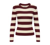 JDY Pullover 'JDYPLUM' beige / rosso vino Donna JDY S beige / rosso vino