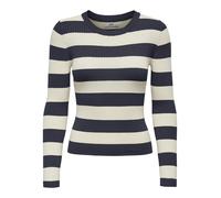 JDY Pullover 'JDYPlum' blu notte / bianco Donna JDY S blu notte / bianco