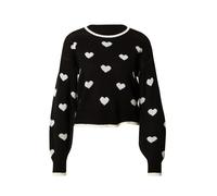 JDY Pullover 'JDYRomance' nero / bianco Donna JDY XL nero / bianco
