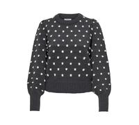 JDY Pullover 'JDYSigrid' grigio scuro / offwhite Donna JDY XL grigio scuro / offwhite