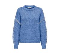 JDY Pullover 'JDYZoey' blu / bianco Donna JDY L blu / bianco