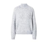 JDY - Maglione accollato grigio chiaro mélange testurizzato S
