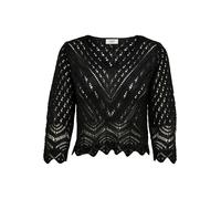 JdY JDYNEW Sun 3/4 Cropped Pullover Knt Noos, Maglione Lavorato a Maglia Donna, Black,