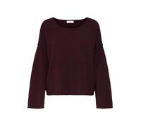 JdY Rue Life L/S Boat Neck Pull Knt Noos, Maroon Banner, M