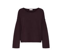 JdY Rue Life L/S Boat Neck Pull Knt Noos, Maroon Banner, XS
