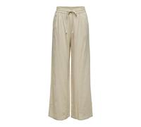 JdY Say Linen HW Wide Pant Wvn Noos Pantaloni di Lino, Oatmeal. Dettagli: Melange, (M) W x 32L Donna