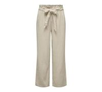 JdY Say MW Linen Belt Pant Wvn Noos Pantaloni di Lino, Oatmeal. Dettagli: Melange, 46 Donna