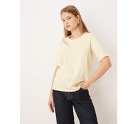 JDY - T-shirt color latticello-Giallo M