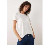 JDY - T-shirt in pizzo di jersey bianca-Bianco 2XS