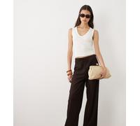 JDY Tall - Pantaloni ampi marrone cioccolato S L36