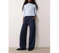 JDY Tall pantaloni dad a gamba larga con dettaglio bottoni navy-blu navy XS