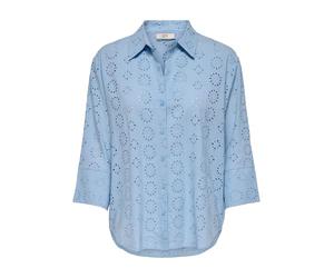 JdY tallie Wvn Noos - Maglietta a Maniche Lunghe a 3/4, Soft Chambray, M