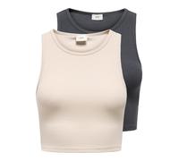 JDY Top in maglia 'JDYSofia' beige chiaro / antracite Donna JDY L beige chiaro / antracite