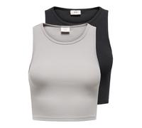 JDY Top in maglia 'JDYSOFIA' greige / nero Donna JDY M greige / nero