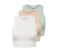 JDY Top 'JDYLUCKY' beige scuro / menta / bianco Donna JDY L beige scuro / menta / bianco