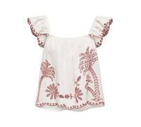 JDY Top 'JDYPalma' borgogna / bianco Donna JDY L