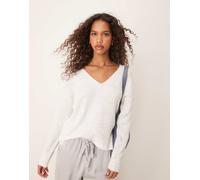 JDY V - Maglione con scollo a V bianco sporco L